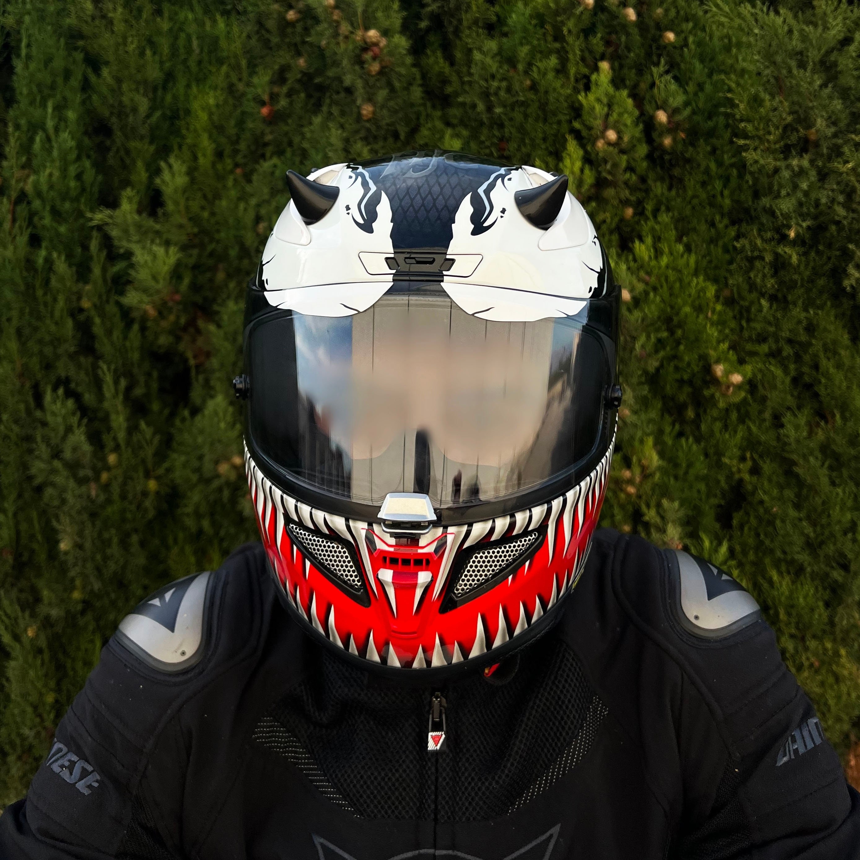 Horn motorcycle sale helmet