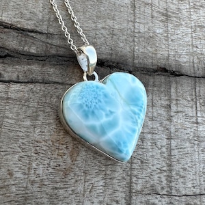 Natural Blue Larimar Pendant Handmade Jewelry Pendant Pendant, 925 Sterling Silver Pendant Solid Silver Pendant Anniversary Gift