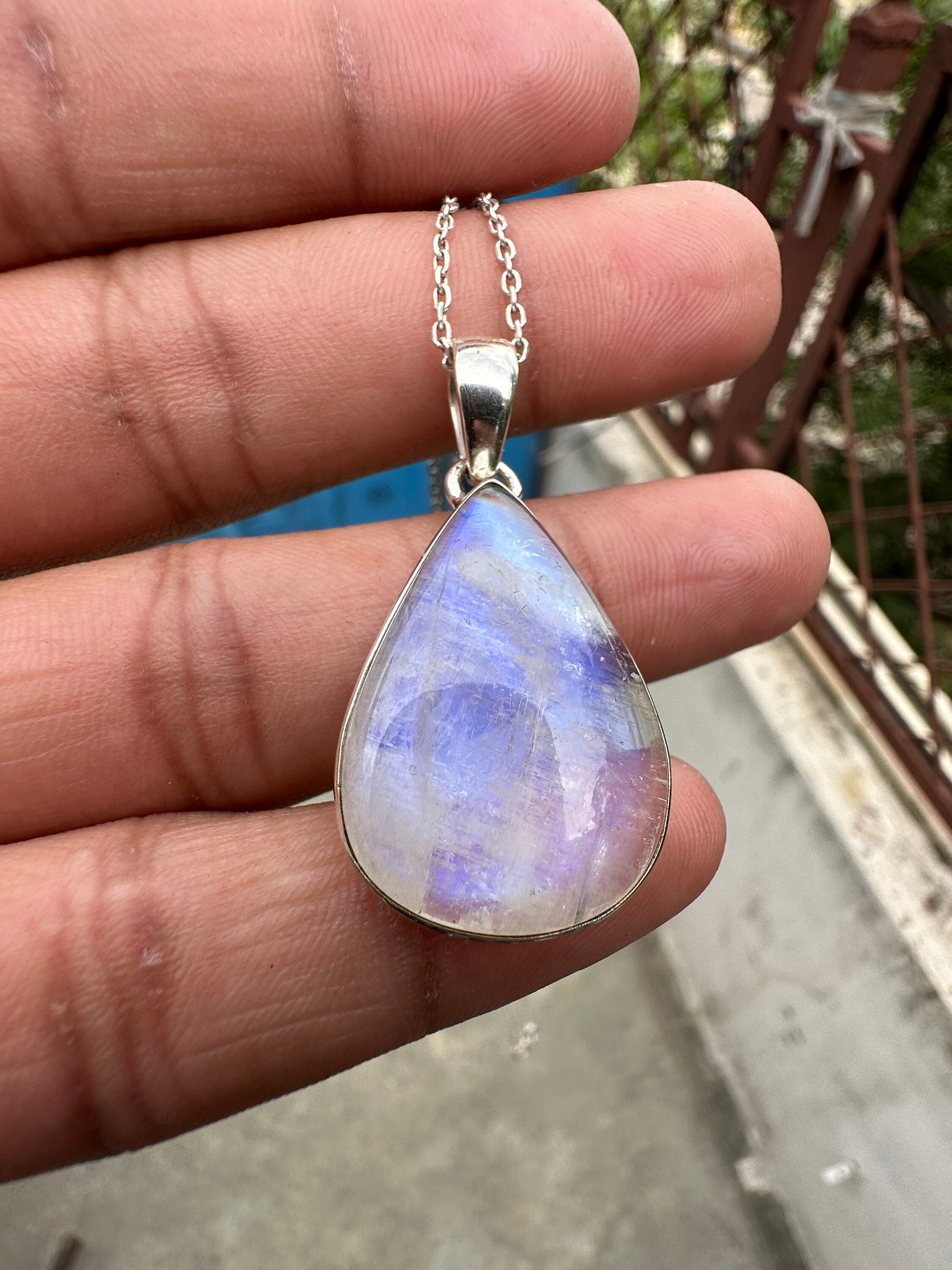 Top Quality Moonstone Pendant 925 Sterling Silver Pendant Etsy