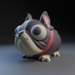 file stl bulldog francese.
