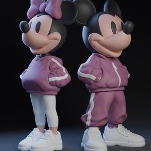 File STL di Minnie e Mickey Urban Art Toy per la stampa 3D