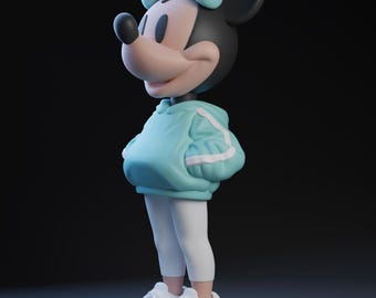 Minnie Maus STL Datei für den 3D Druck (enthält jetzt color 3mf Dateien!)