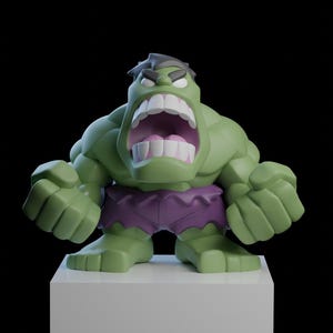 3D 印刷用の様式化されたハルクの STL ファイル。