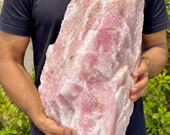 Natuurlijke, onbewerkte rozenkwartskristal | Ruwe roze rozenkwartssteen | Genezende kristal | Verkrijgbaar in verschillende gewichten
