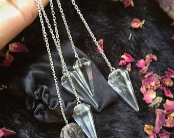 Bulk Clear Quartz Pendulum | Crystal Pendulum | Natural Gemstone Pendulums | Quartz Point Pendulum | Healing Dowsing Energy Balancing