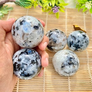 Rainbow MOONSTONE Crystal Ball - Unique Gift, Crystal Sphere, Goth Decor, Gemstone Sphere