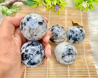 Rainbow MOONSTONE Crystal Ball - Unique Gift, Crystal Sphere, Goth Decor, Gemstone Sphere
