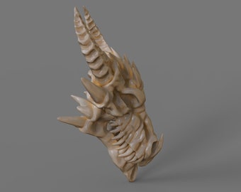 Dragon skull 3D print model