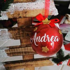 Regalo di Natale MIGLIORE AMICA Palla decorata Decorazioni albero
