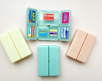 Pastillero personalizable, farmacia de bolsillo con etiquetas impermeables