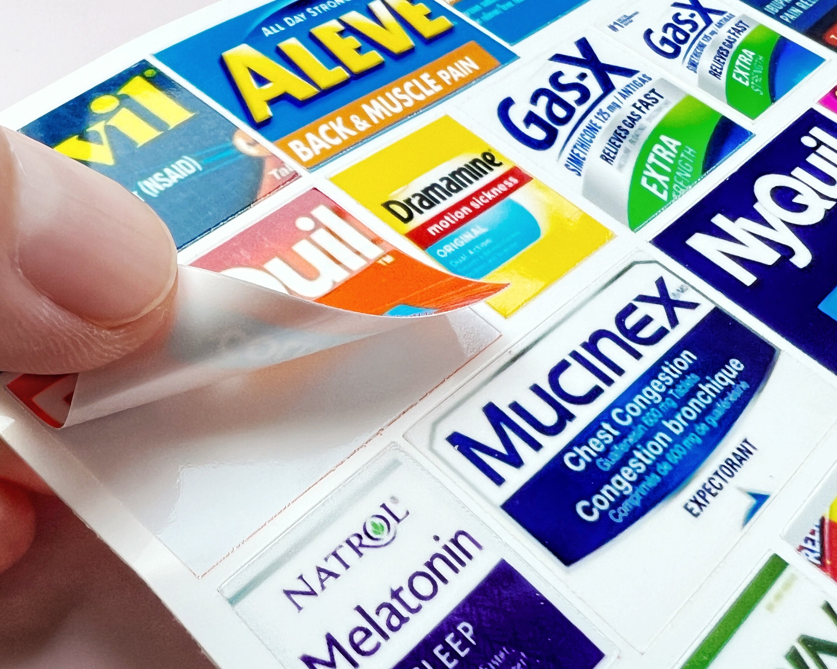 Medicine Labels Peel and Stick Medication Labels Pill Box Etsy