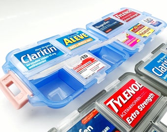 Pastillero personalizado: Farmacia de bolsillo con etiquetas impermeables