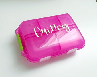 Nombre personalizado en el bolsillo del pastillero Farmacia Nombre personalizado