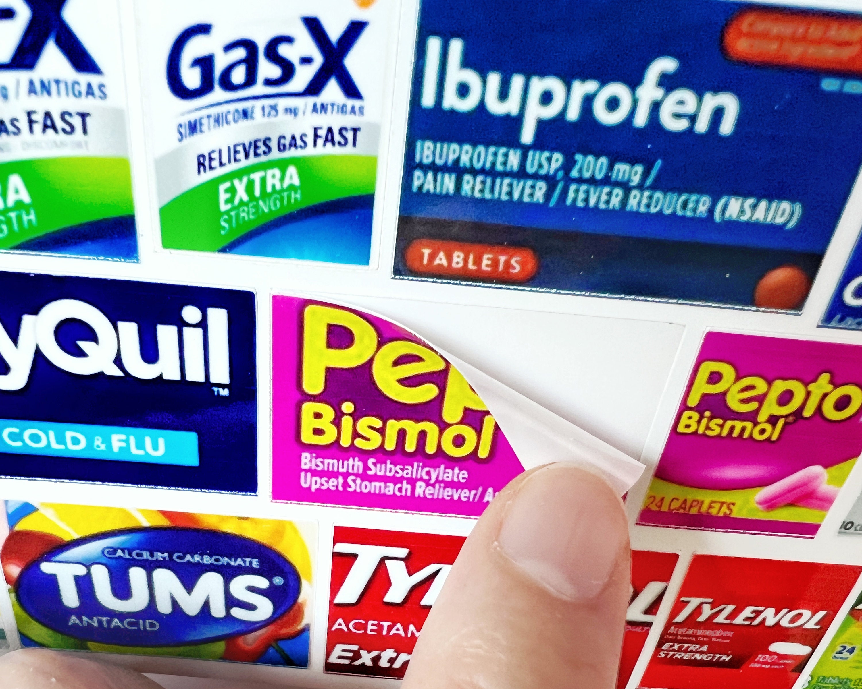 Medicine Labels Peel and Stick Medication Labels Pill Box Etsy