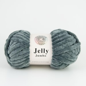 Super Bulky Chenille Yarn: Jelly Jumbo, Plush Polyester