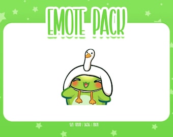 Animated Frog Emote 11, Animated Frog Twitch Emotes, Cute and Kawaii Emotes, Ready To Use for Twitch / Discord