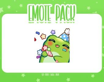 Animated Frog Emote 21, Animated Frog Twitch Emotes, Cute and Kawaii Emotes, Ready To Use for Twitch / Discord