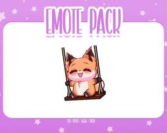 Animated Fox Emote 13, Animated Fox Twitch Emotes, Cute and Kawaii Emotes, Ready To Use for Twitch / Discord