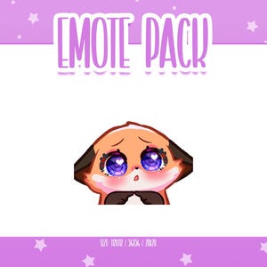 Animated Fox Shy Emote 8, Animated Fox Twitch Emotes, Cute and Kawaii Emotes, Ready To Use for Twitch / Discord