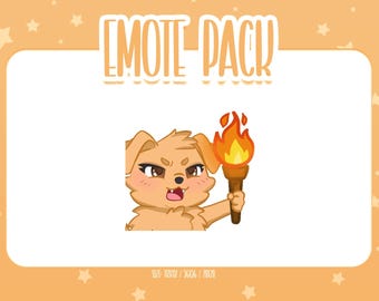 Animated Golden Retriever Emote 9, Animated Golden Retriever Twitch Emotes, Cute and Kawaii Emotes, Ready To Use for Twitch / Discord