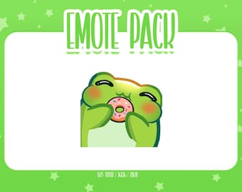 Animated Frog Emote 9, Animated Frog Twitch Emotes, Cute and Kawaii Emotes, Ready To Use for Twitch / Discord