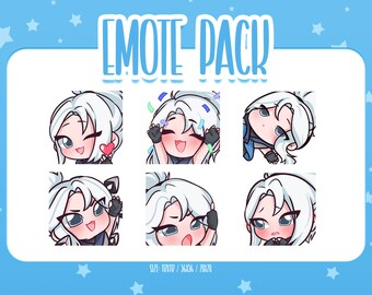 Jett Cute Emote Set 3, Jett Valorant Emote, Cute and Kawaii Emotes, Ready To Use for Twitch / Discord