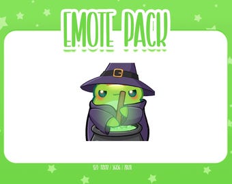 Emote de Halloween de rana animada 1, Emotes de Twitch de rana animada, Emotes lindos y kawaii, listos para usar en Twitch/Discord
