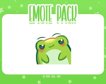 Animated Frog Emote 5, Animated Frog Twitch Emotes, Cute and Kawaii Emotes, Ready To Use for Twitch / Discord