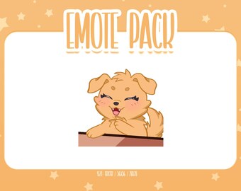Animated Golden Retriever Bongo Emote 3, Animated Golden Retriever Twitch Emotes, Cute and Kawaii Emotes, Ready To Use for Twitch / Discord
