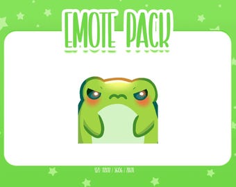Animated Frog Emote 3, Animated Frog Twitch Emotes, Cute and Kawaii Emotes, Ready To Use for Twitch / Discord