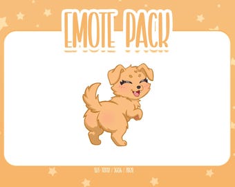 Animated Golden Retriever Twerk Emote 5, Animated Golden Retriever Twitch Emotes, Cute and Kawaii Emotes, Ready To Use for Twitch / Discord