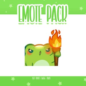 Animated Frog Emote 4, Animated Frog Twitch Emotes, Cute and Kawaii Emotes, Ready To Use for Twitch / Discord