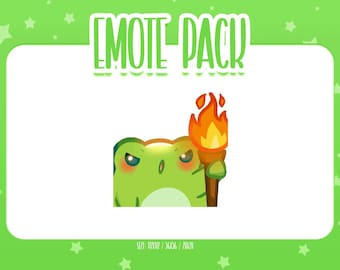 Animated Frog Emote 4, Animated Frog Twitch Emotes, Cute and Kawaii Emotes, Ready To Use for Twitch / Discord