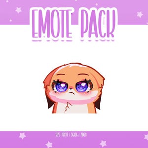 Animated Fox Emote 5, Animated Fox Twitch Emotes, Cute and Kawaii Emotes, Ready To Use for Twitch / Discord