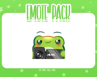 Animated Frog Emote 14, Animated Frog Twitch Emotes, Cute and Kawaii Emotes, Ready To Use for Twitch / Discord