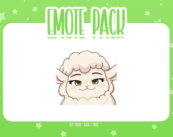 Animated Sheep Emote 4, Animated Sheep Twitch Emotes, Cute and Kawaii Emotes, Ready To Use for Twitch / Discord