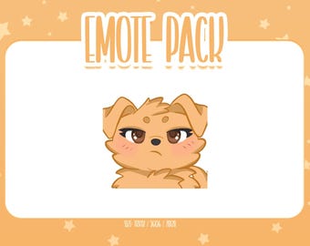 Animated Golden Retriever Emote 8, Animated Golden Retriever Twitch Emotes, Cute and Kawaii Emotes, Ready To Use for Twitch / Discord