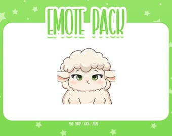 Animated Sheep Emote 5, Animated Sheep Twitch Emotes, Cute and Kawaii Emotes, Ready To Use for Twitch / Discord