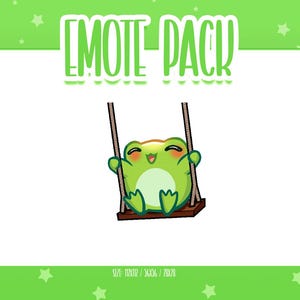 Animated Frog Emote 6, Animated Frog Twitch Emotes, Cute and Kawaii Emotes, Ready To Use for Twitch / Discord
