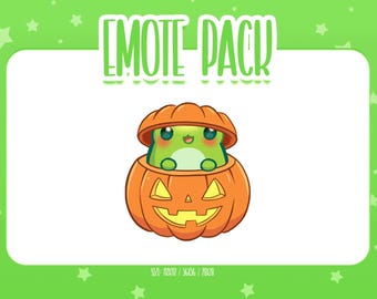 Emote de Halloween de rana animada 3, Emotes de Twitch de rana animada, Emotes lindos y kawaii, listos para usar en Twitch/Discord
