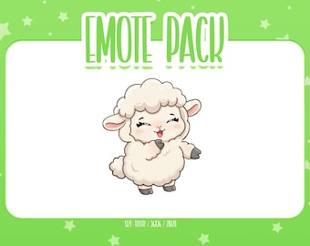 Animated Sheep Dance Emote 9, Animated Sheep Twitch Emotes, Cute and Kawaii Emotes, Ready To Use for Twitch / Discord