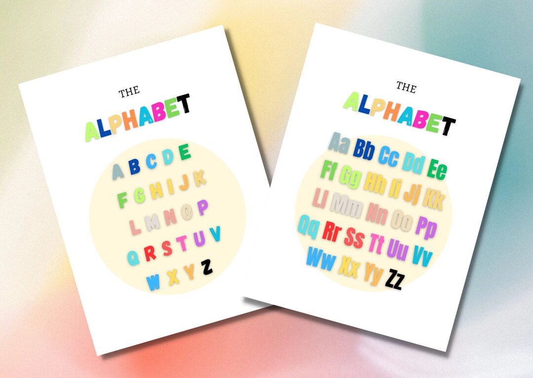 Education Learning Posters, Educational Shapes Numbers Alphabet Days Months, Playroom Montessori