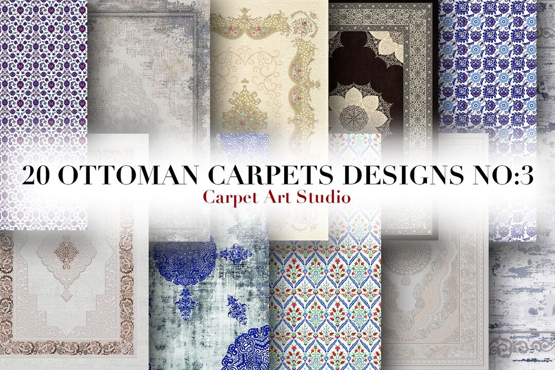 Ottoman Rug / Instant Download / Ready for Print / Digital Paper / Rug ...