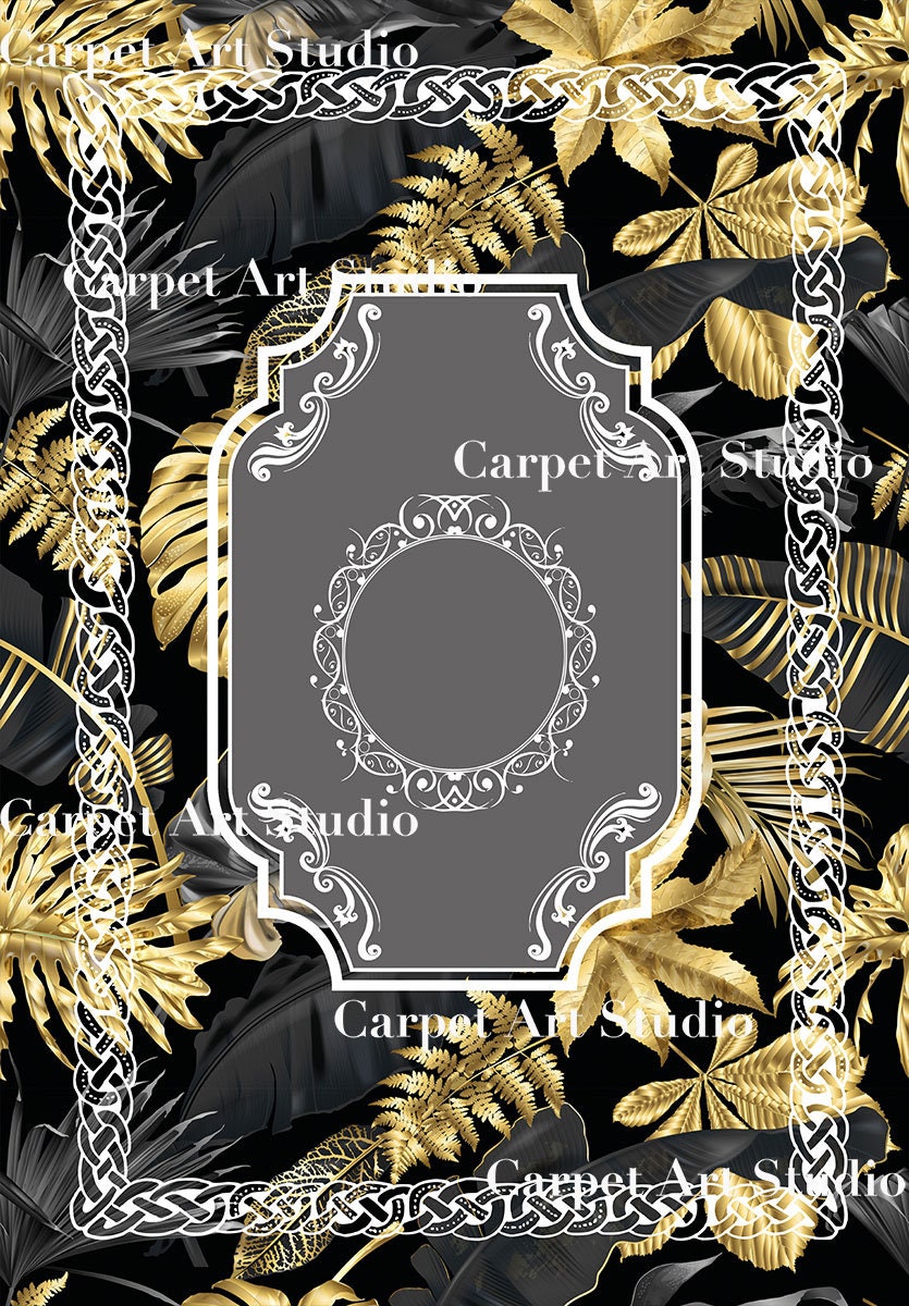 Gold Rug / Instant Download / Ready for Print / Digital Paper / Rug ...