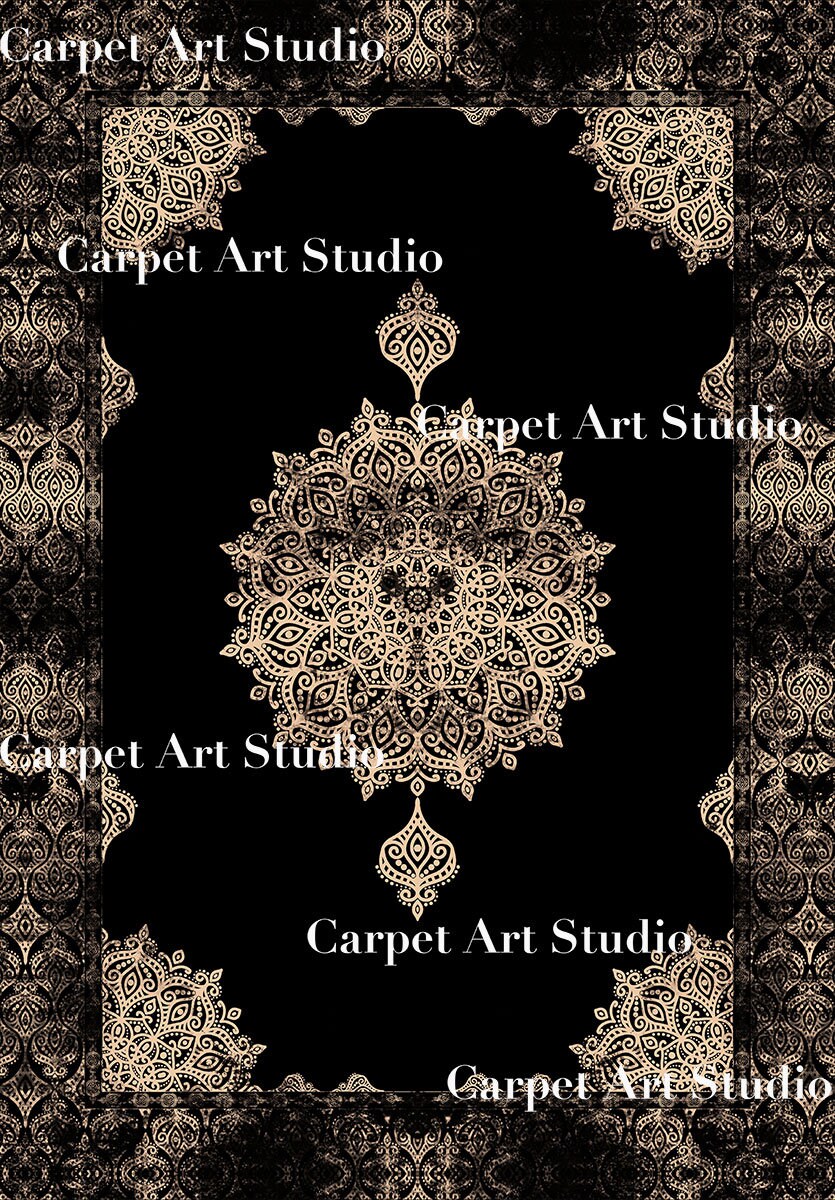 Ottoman Rug / Instant Download / Ready for Print / Digital Paper / Rug ...