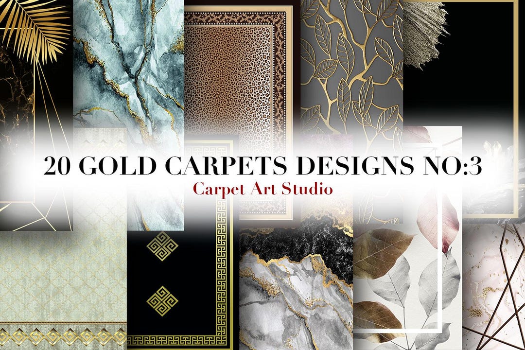 Gold Rug / Instant Download / Ready for Print / Digital Paper / Rug ...