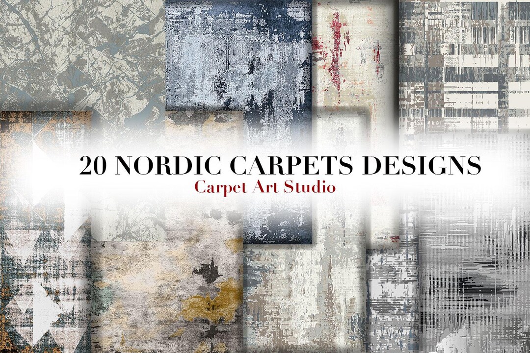 Nordic Rug / Instant Download / Ready for Print / Digital Paper / Rug ...