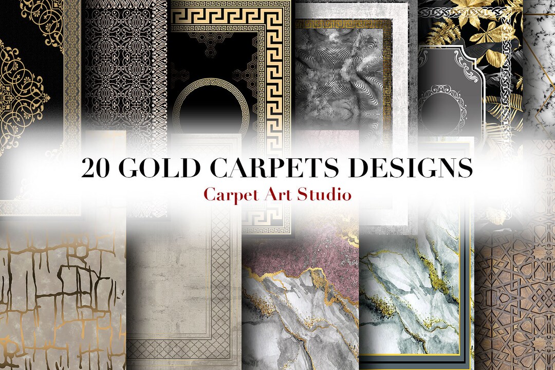 Gold Rug / Instant Download / Ready for Print / Digital Paper / Rug ...