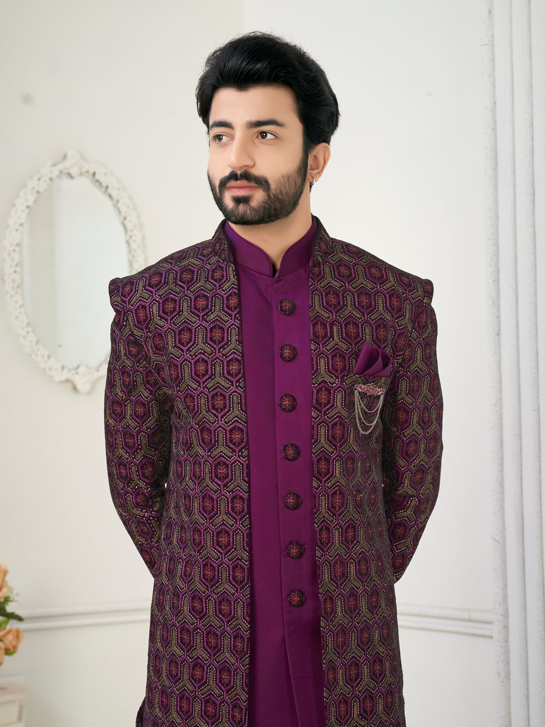 Men’s Purple Wedding Dress: Stylish Elegance Redefined