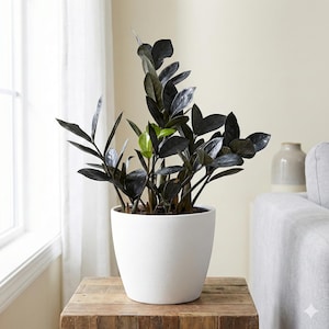 ZZ Nova Star Plant - Black Zamioculcas Zamiifolia, 4" Pot